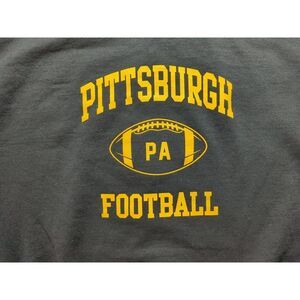 Pittsburgh Football Gildan Pullover Sweatshirt Men's Size Large Black